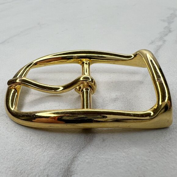 Vintage Gold Tone Simple Basic Belt Buckle for up to 1 Inch Belt - Picture 5 of 8